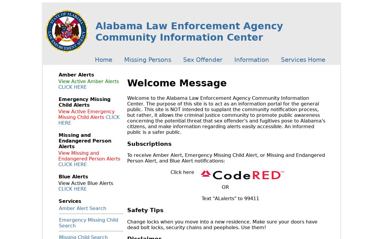Prattville resident lookup through the ALEA community information gateway