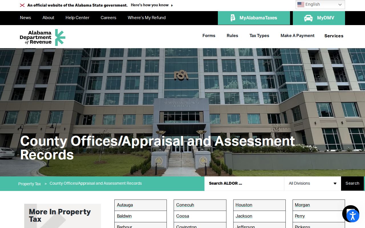 Prattville street directory access through Alabama county appraisal records